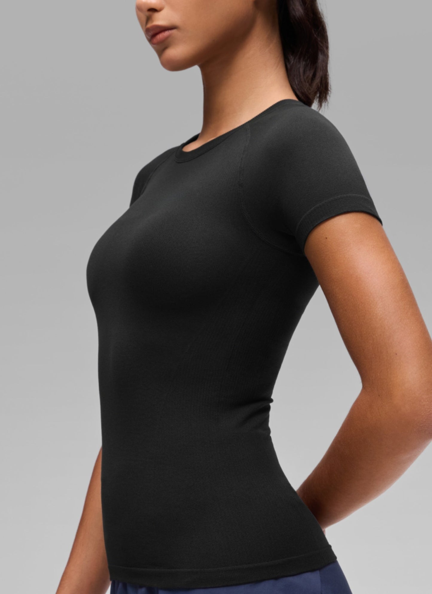 Seamless Crewneck Workout Short Sleeve