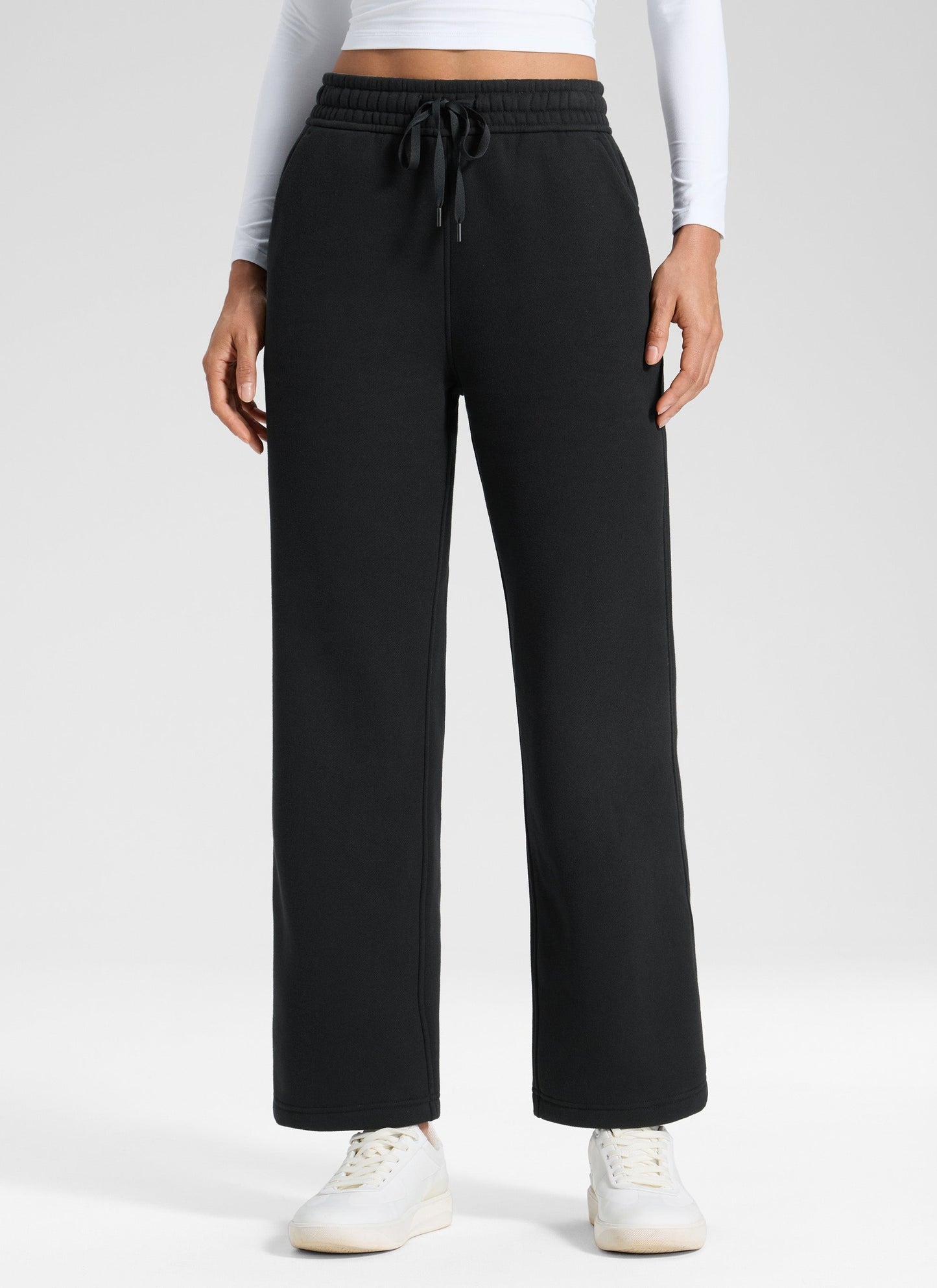 Fleece Lined Straight Leg Sweatpant 28''