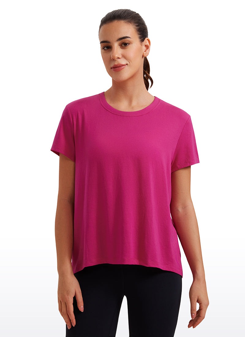 Flowy Yoga Crew Neck Short Sleeve