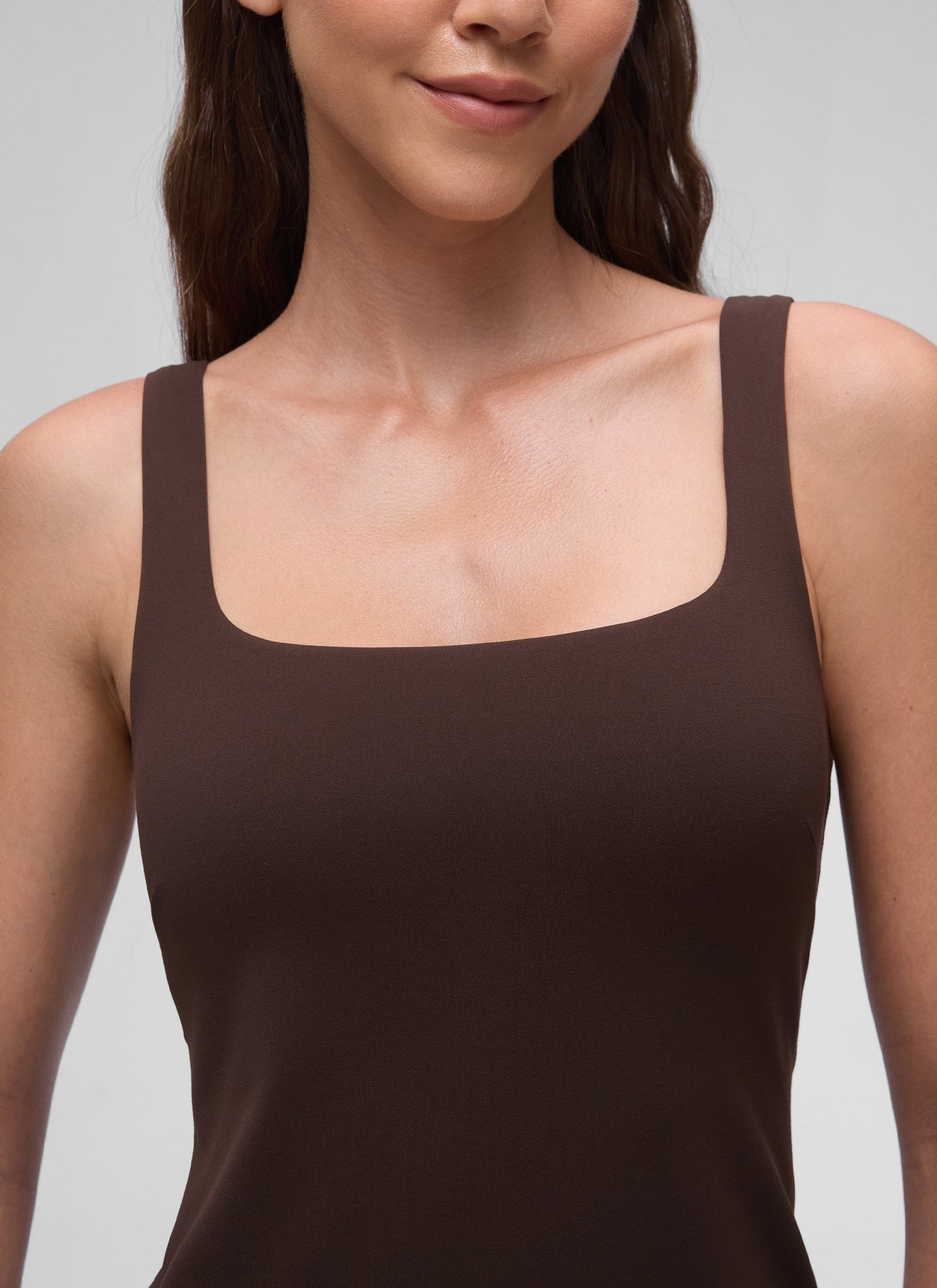 Butterluxe Square Neck Shelf Bra Dress