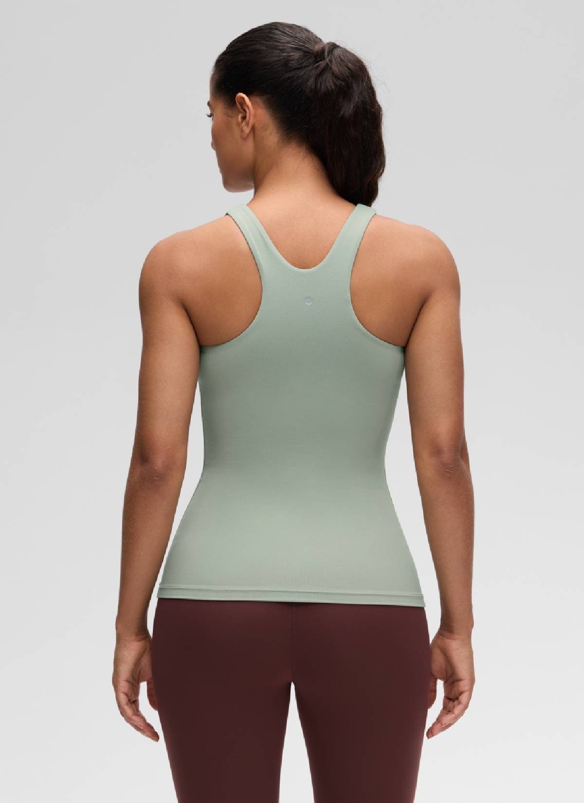 Butterluxe Hip Length Built-in Bra Tanks High Neck