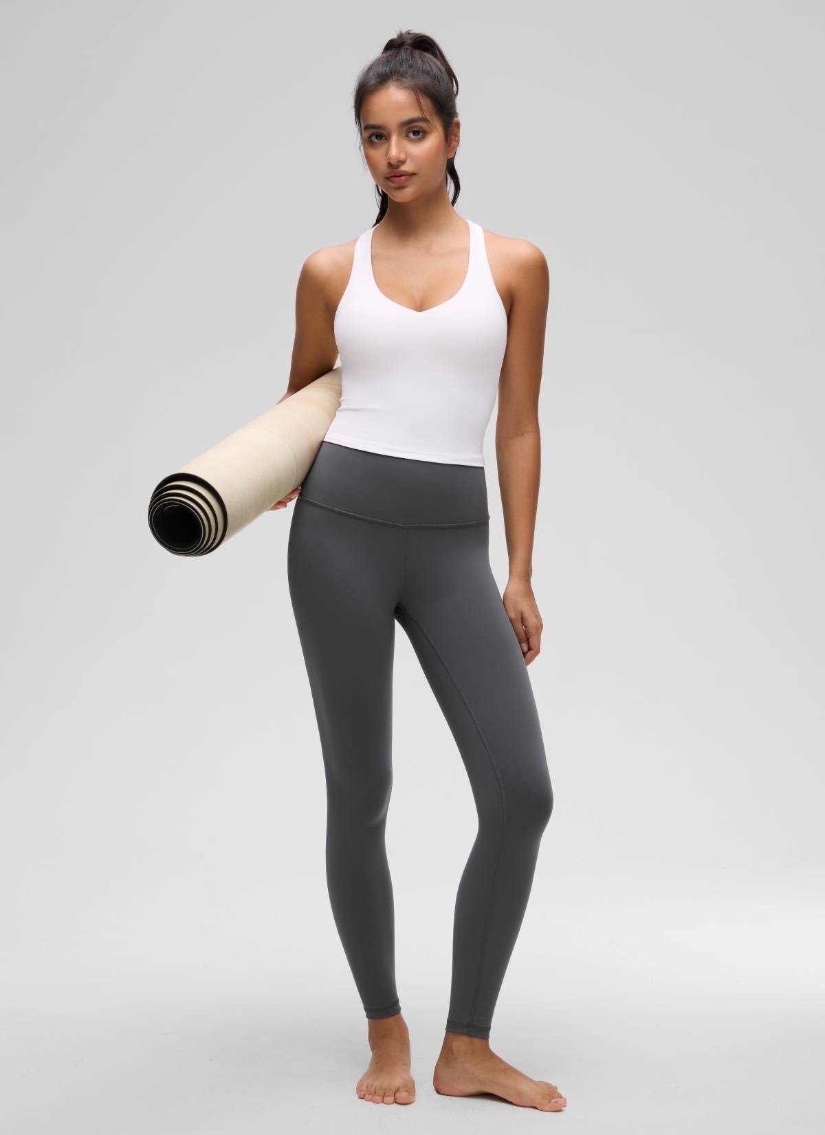 Butterluxe V Neck Racerback Shelf Bra Tank