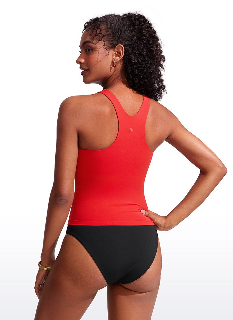High Neck Racerback Tankini Top