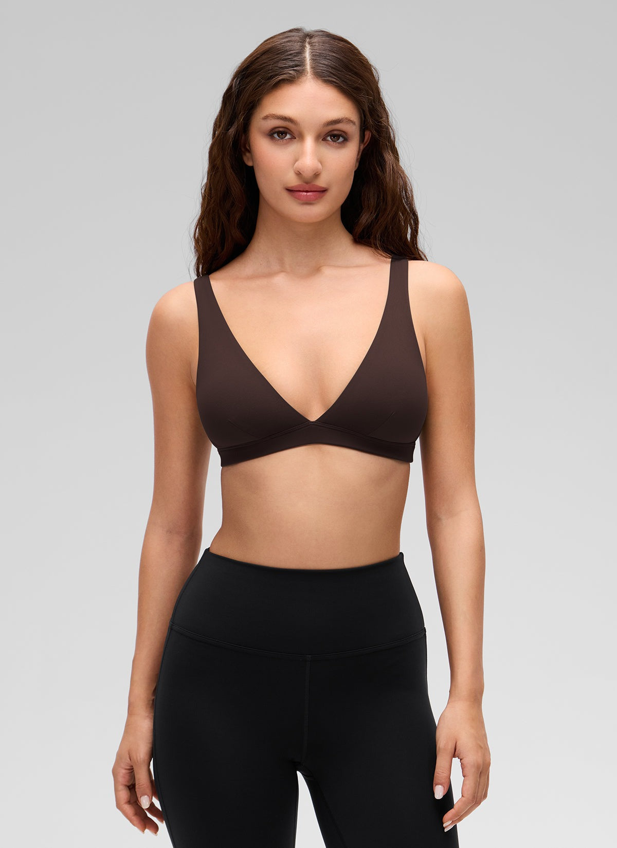 Butterluxe Soft Double Lined V Neck Sports Bra