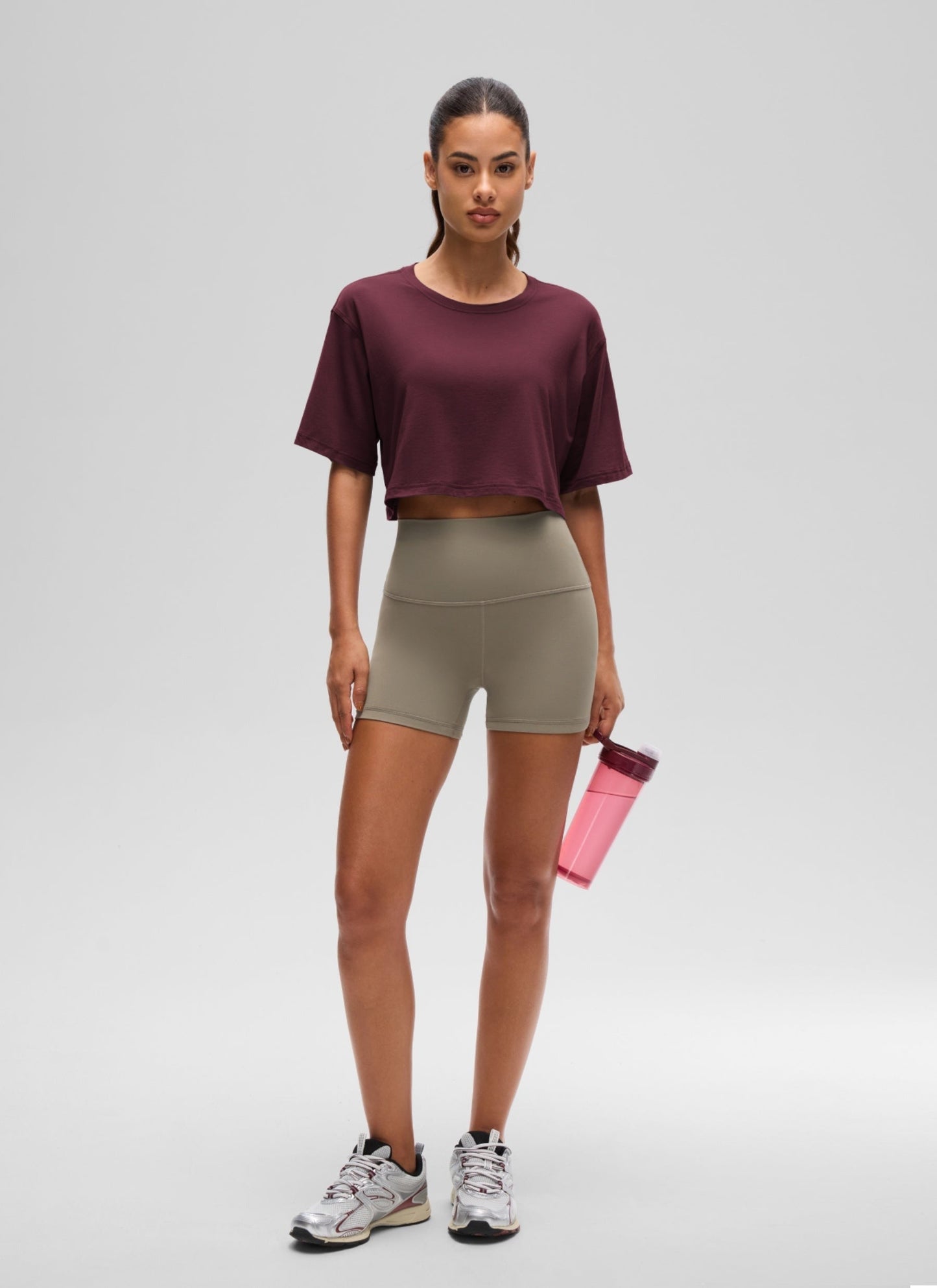 Pima Cotton Cropped Short Sleeve