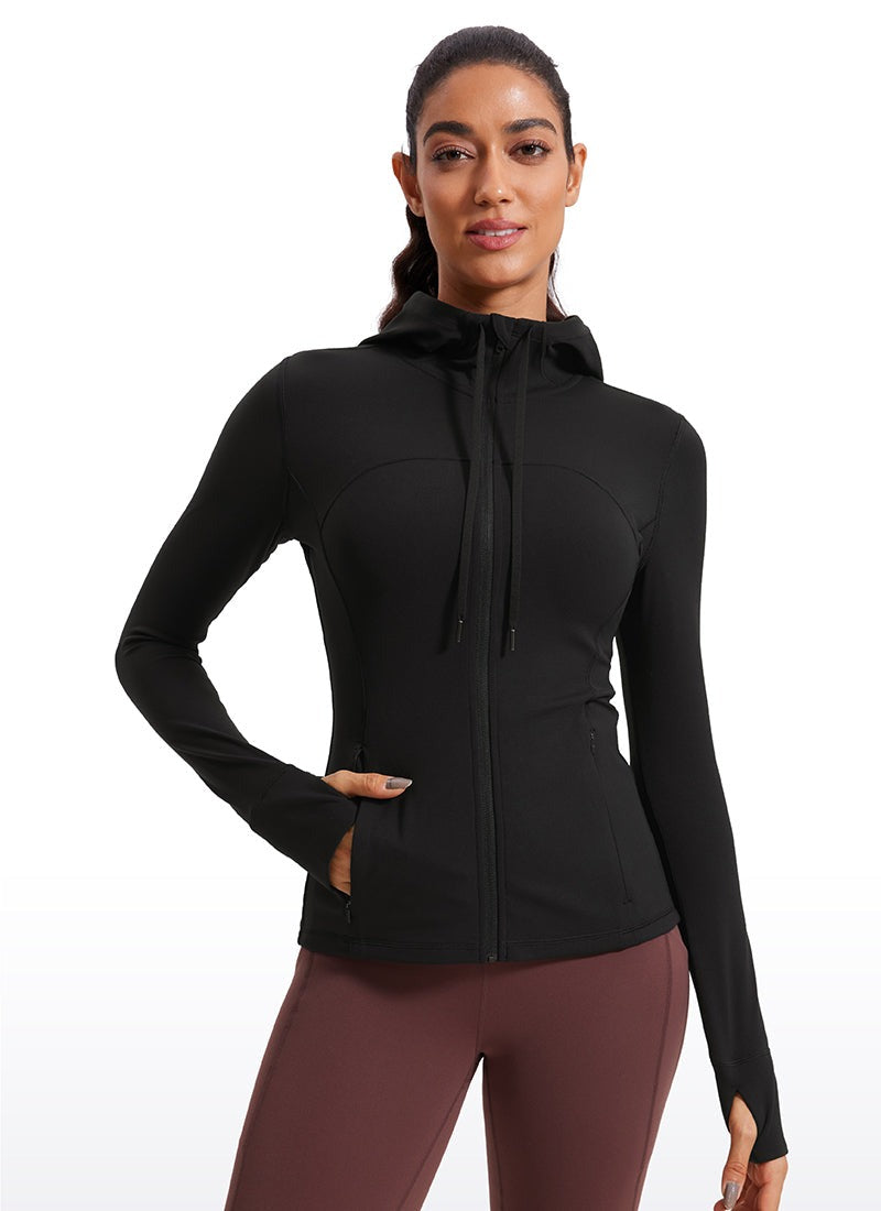 INNOPHRA Full Zip Athletic Jackets Hooded Coats for Women