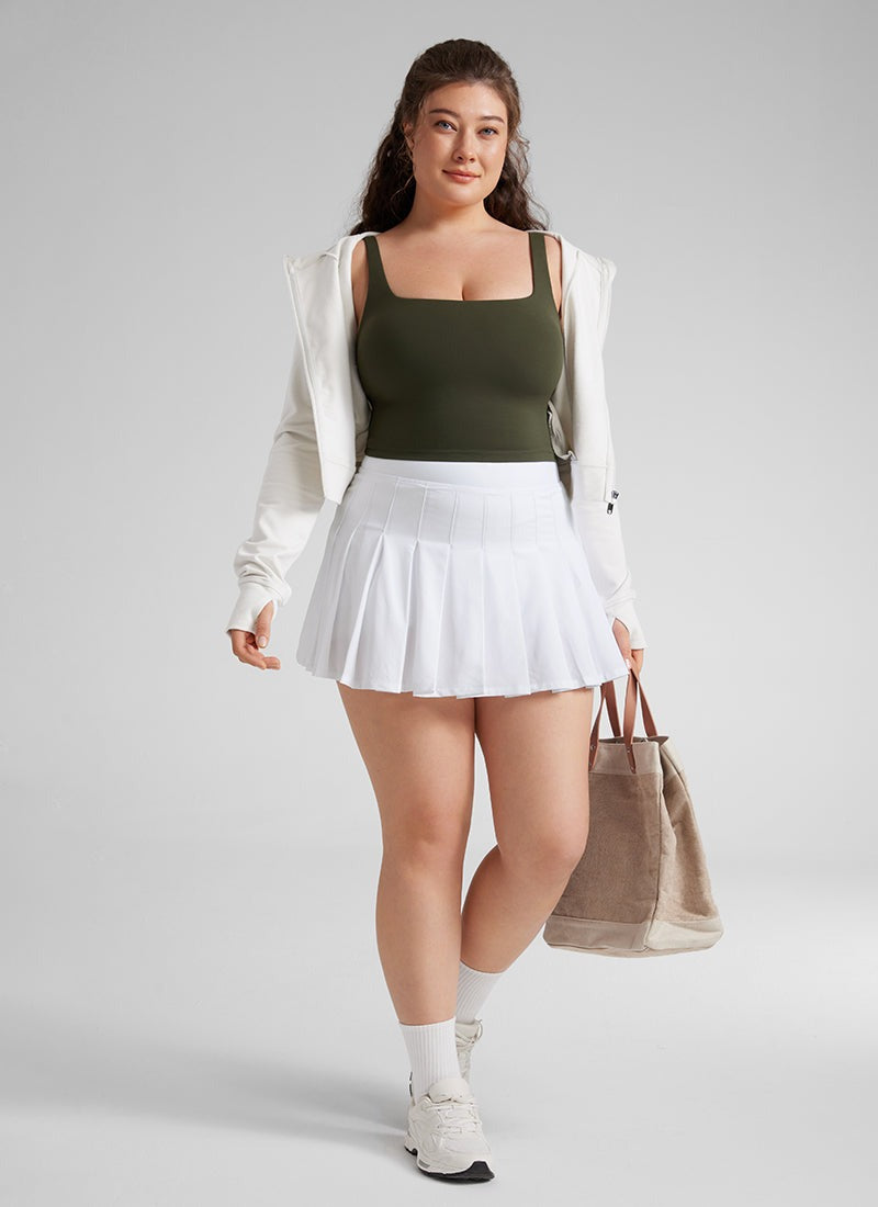 Butterluxe Square Neck Built in Bra Tank