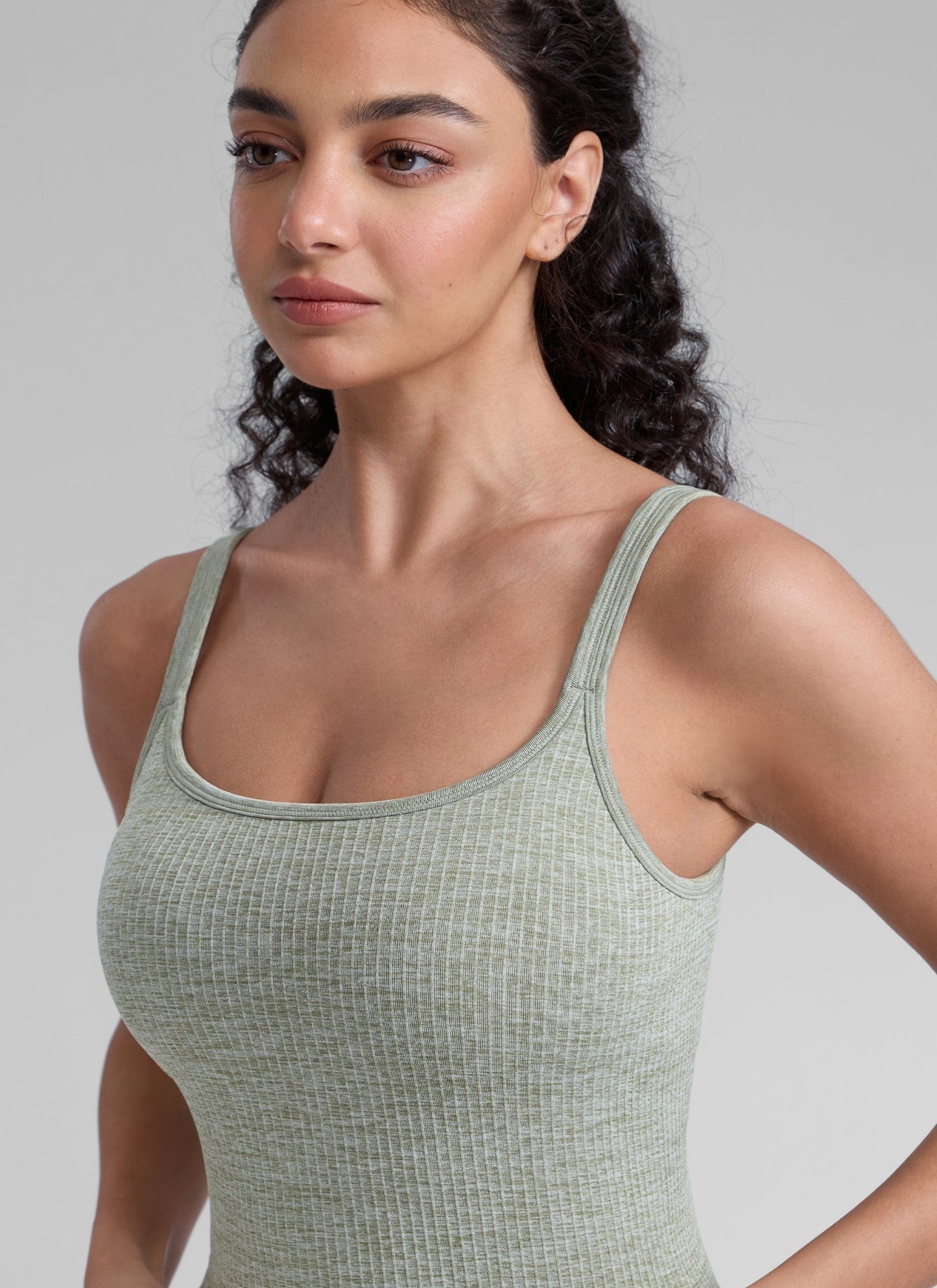 Seamless U Back Built in Bra Tank