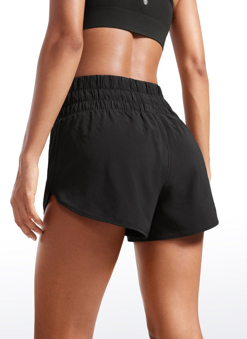 Feathery-Fit Soft Pocket High Rise Shorts 3''