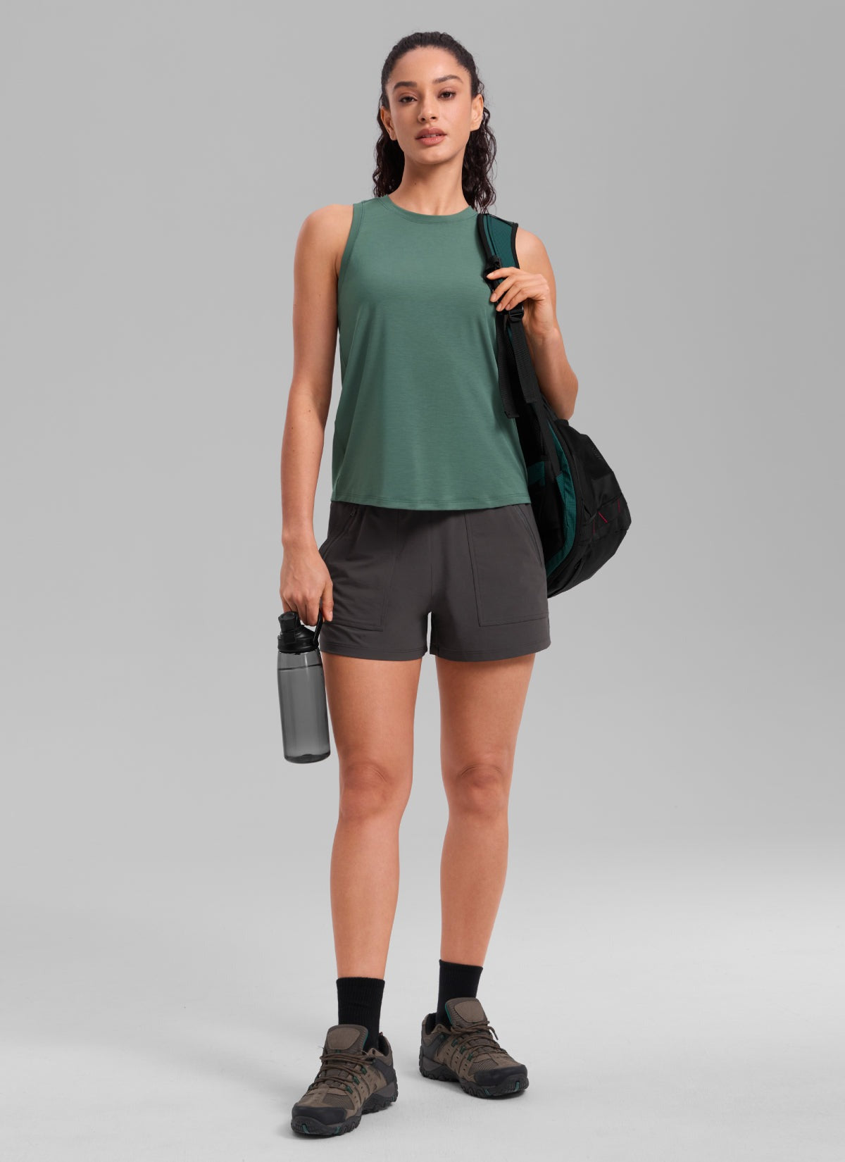 Quick Dry Racerback Hip Length Tank
