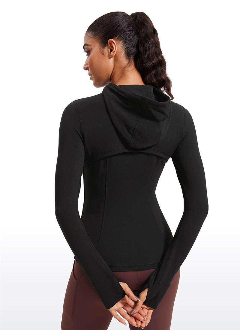 INNOPHRA Full Zip Athletic Jackets Hooded Coats for Women