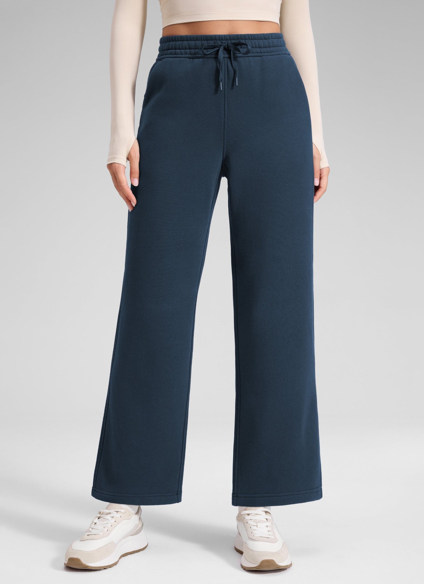 Fleece Lined Straight Leg Sweatpant 28''