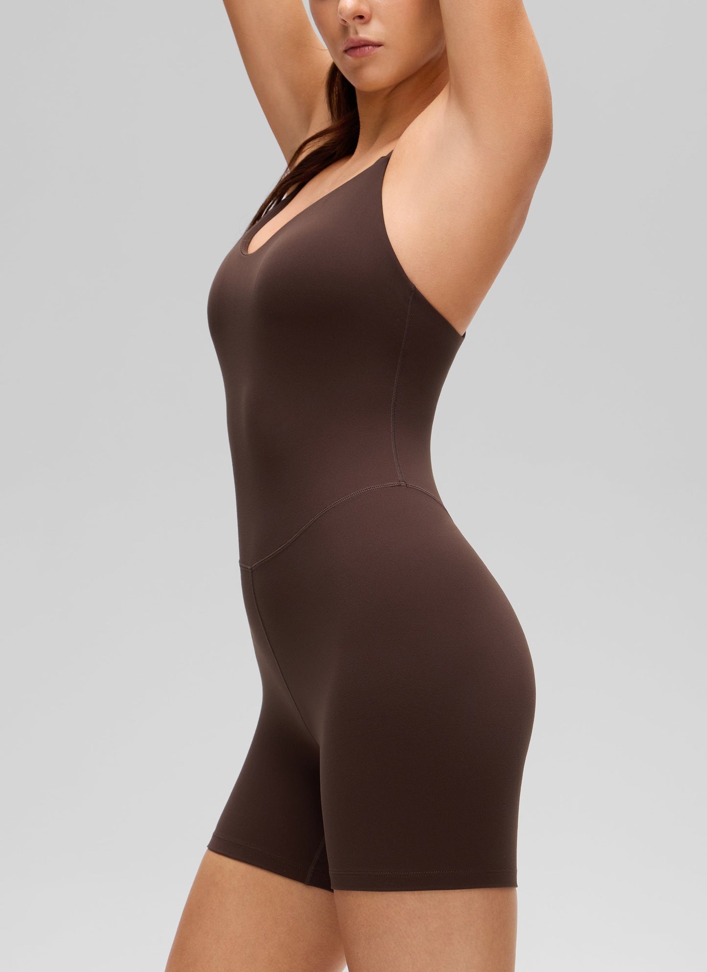 Butterluxe Cross Back Built in Bra Romper 5''