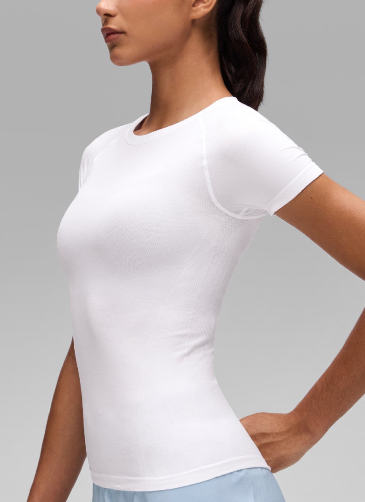 Seamless Crewneck Workout Short Sleeve