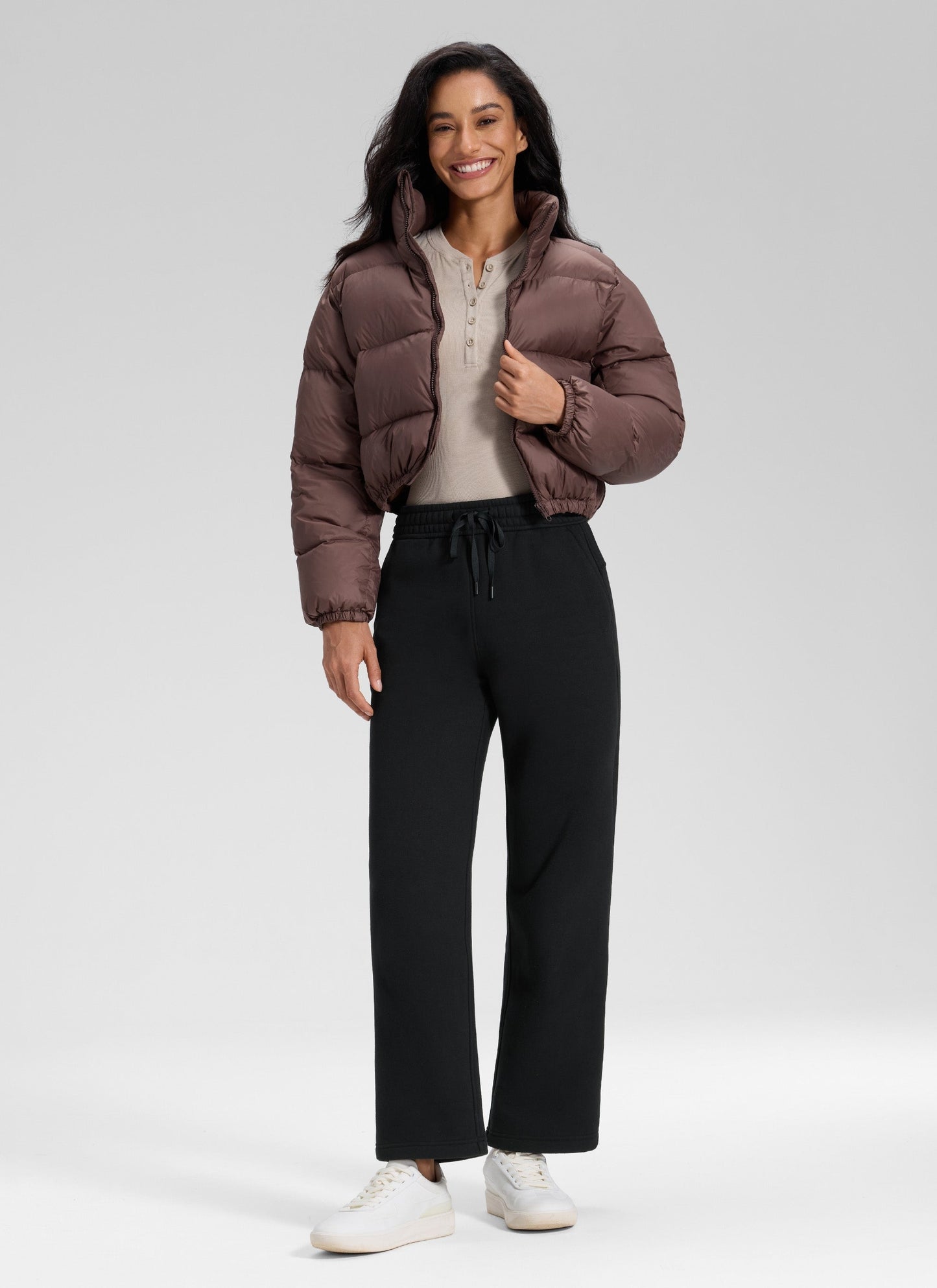 Fleece Lined Straight Leg Sweatpant 28''