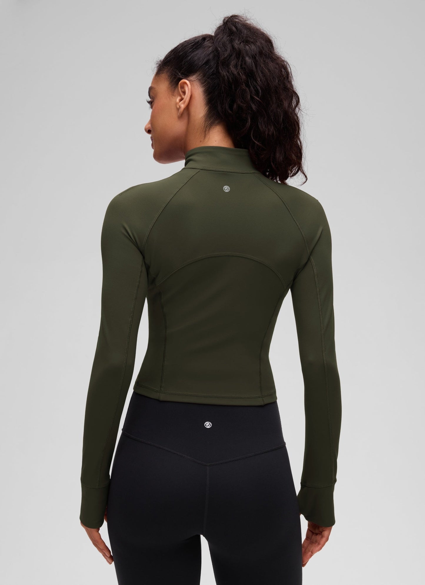 Butterluxe Half Zip Cropped Long Sleeve