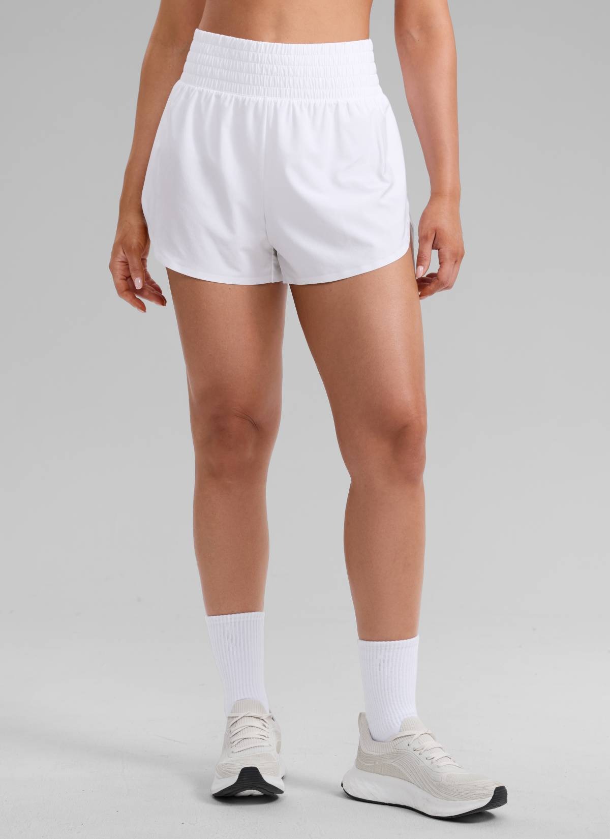 Feathery-Fit Soft High Split Dolphin Shorts 2.5"