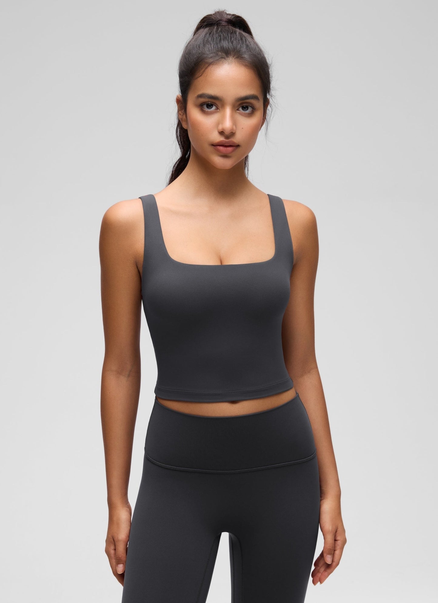 Butterluxe Square Neck Built in Bra Tank