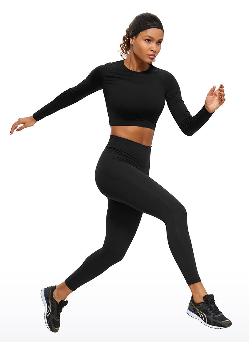 Seamless Slim Fit Cropped Long Sleeve
