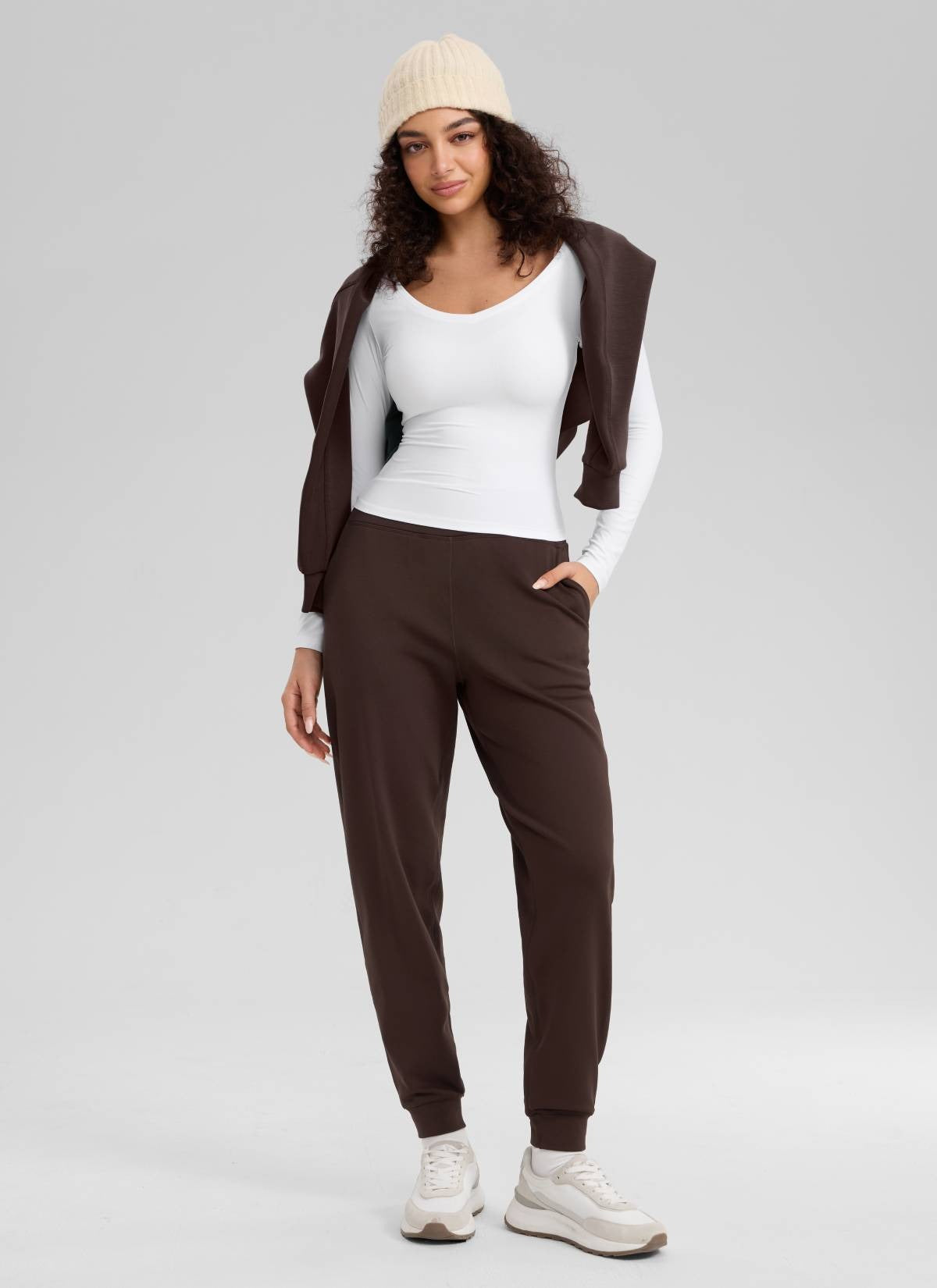 Matte Thermal Fleece Lined Jogger 27.5"
