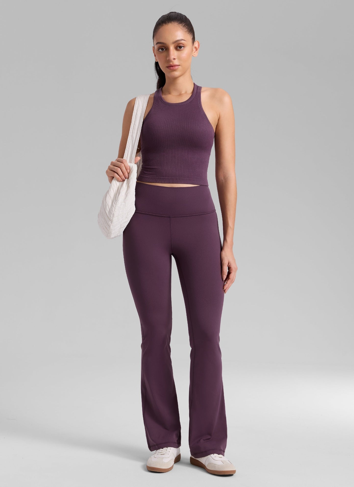 Seamless Ribbed Racerback Crop Tank