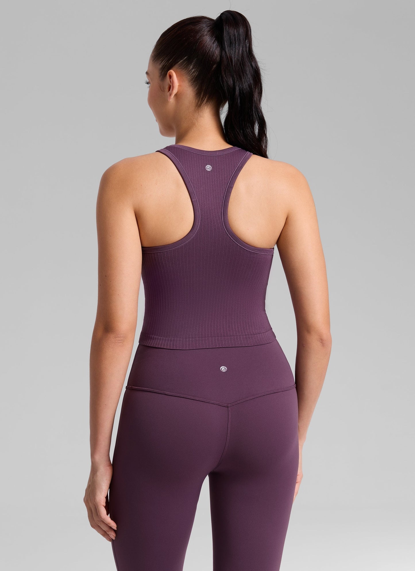 Seamless Ribbed Racerback Crop Tank