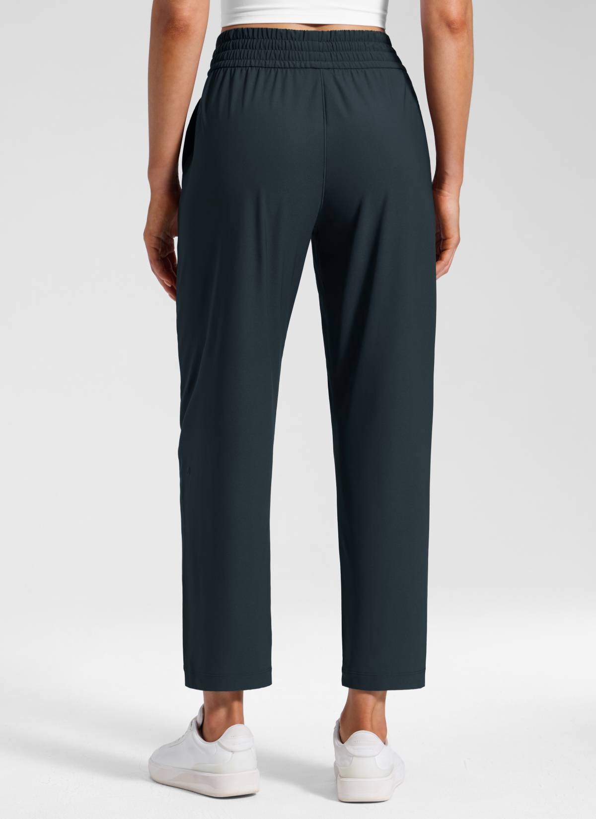 Feathery-Fit Drapey Tapered Ankle Pant 27"