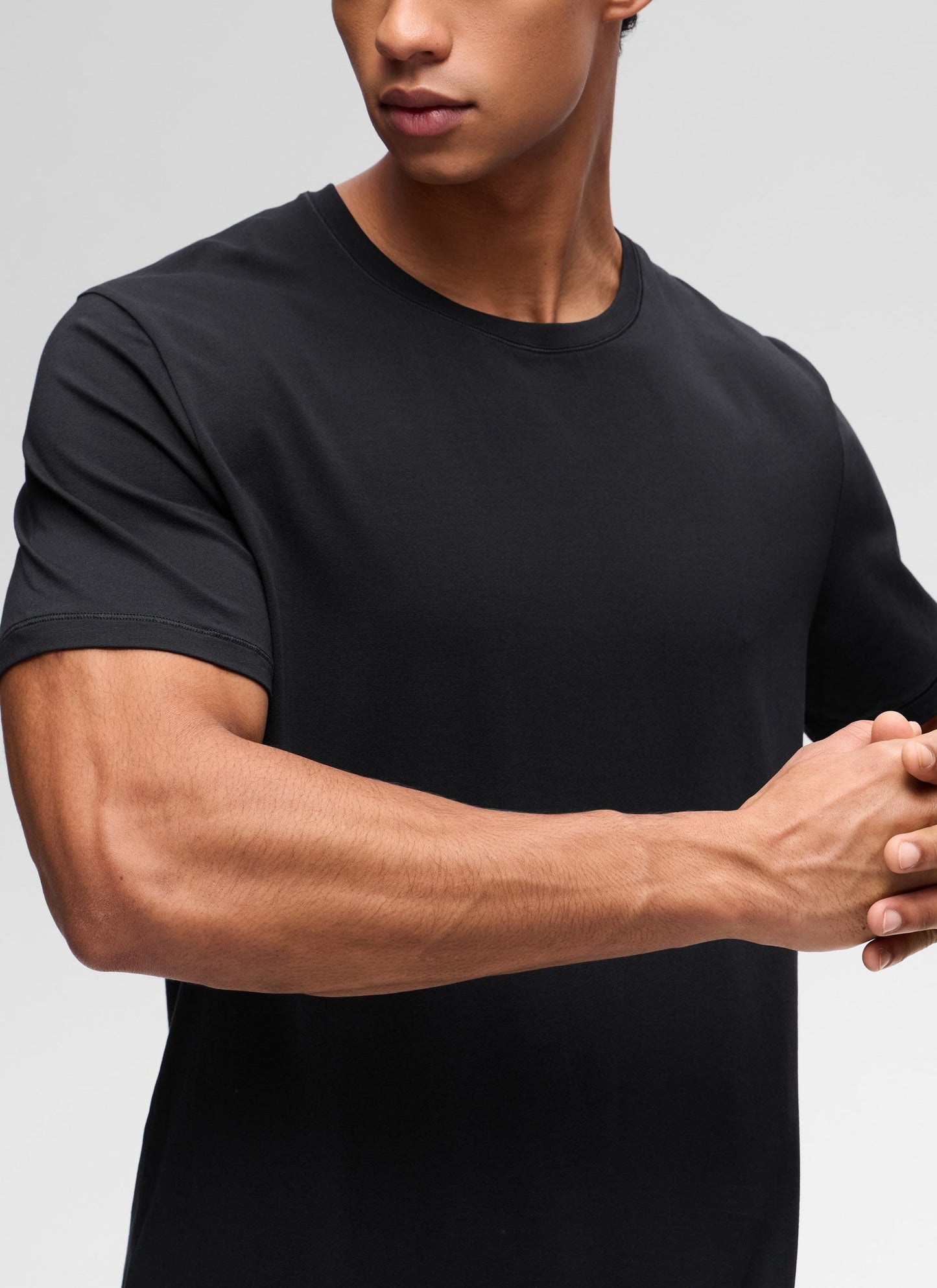Poly Cotton-Blend Lightweight Short Sleeve