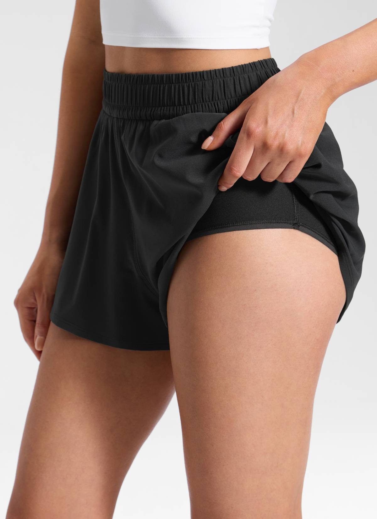 Feathery-Fit Drapey Relaxed Fit Shorts 2.5"