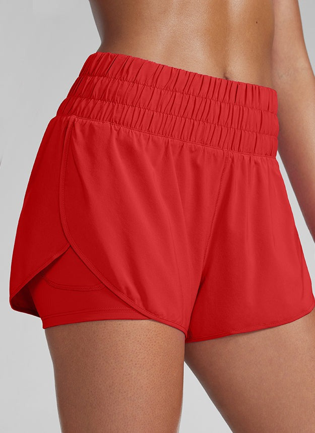 Feathery-Fit Soft 2 in 1 High Rise Shorts 3''
