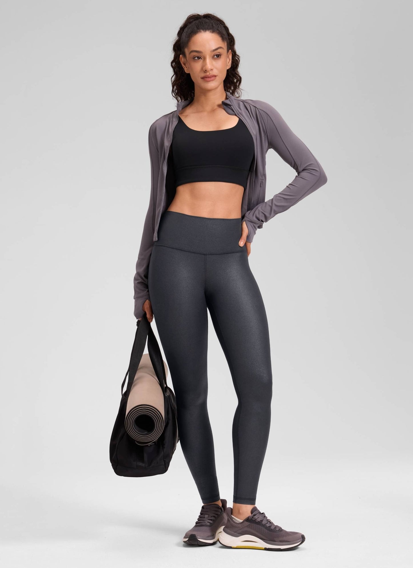 Matte Faux Leather Legging 28''