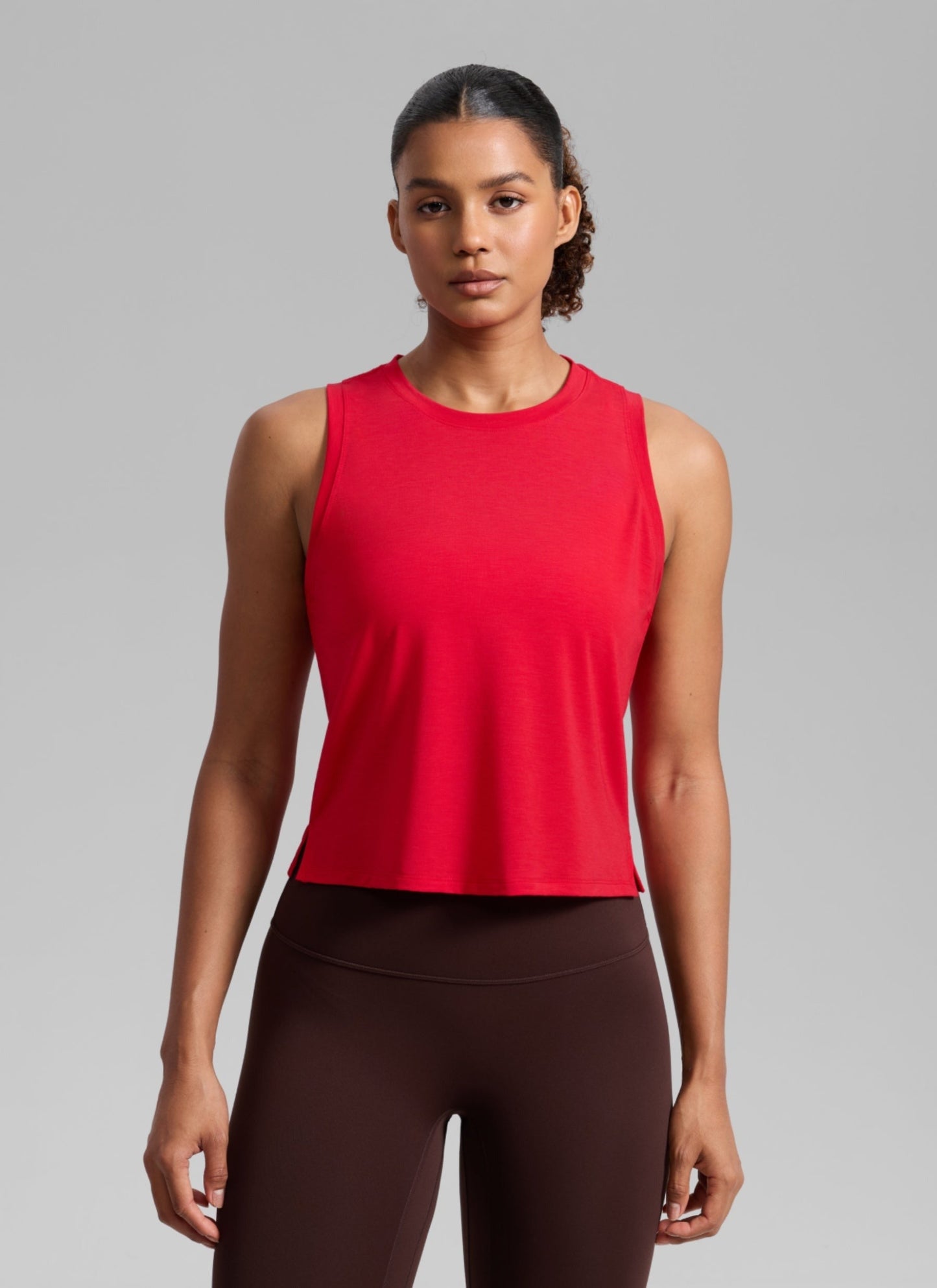 Quick Dry Crop Racerback Tank