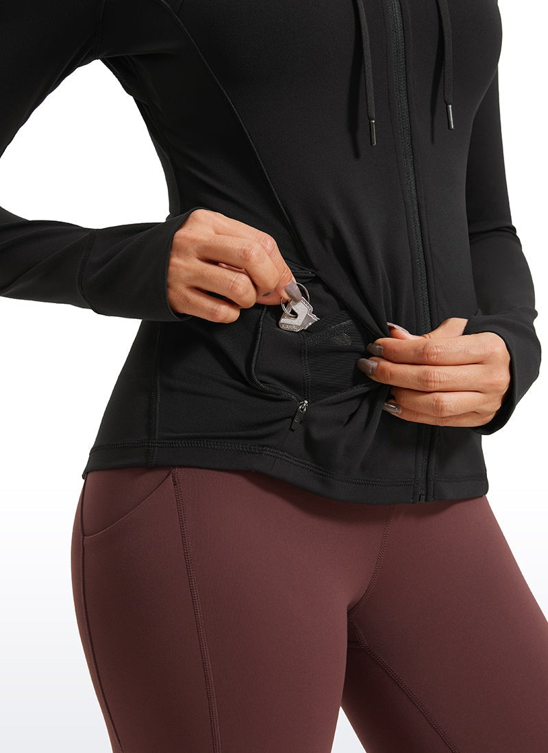 INNOPHRA Full Zip Athletic Jackets Hooded Coats for Women