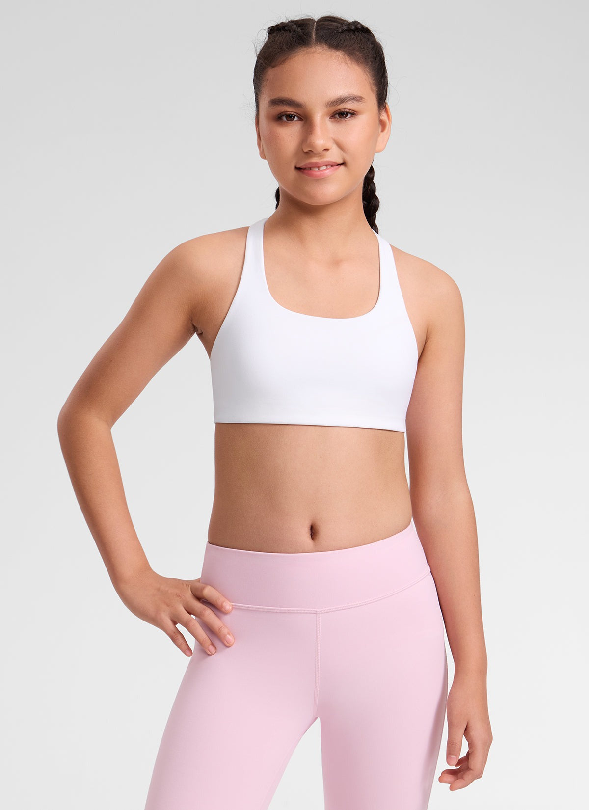 Girls Butterluxe U Neck Mold Sports Bra
