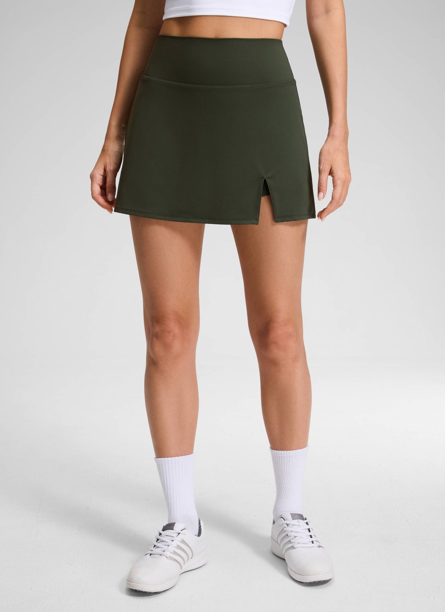 Front Slit High Rise Mini Golf Skirt 14.5’’