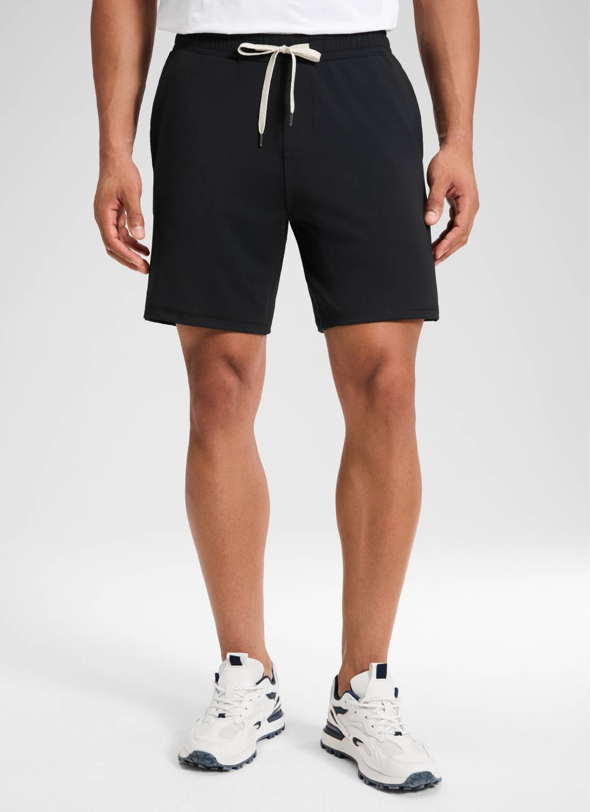 Drawstring Performance Knit Shorts 7"