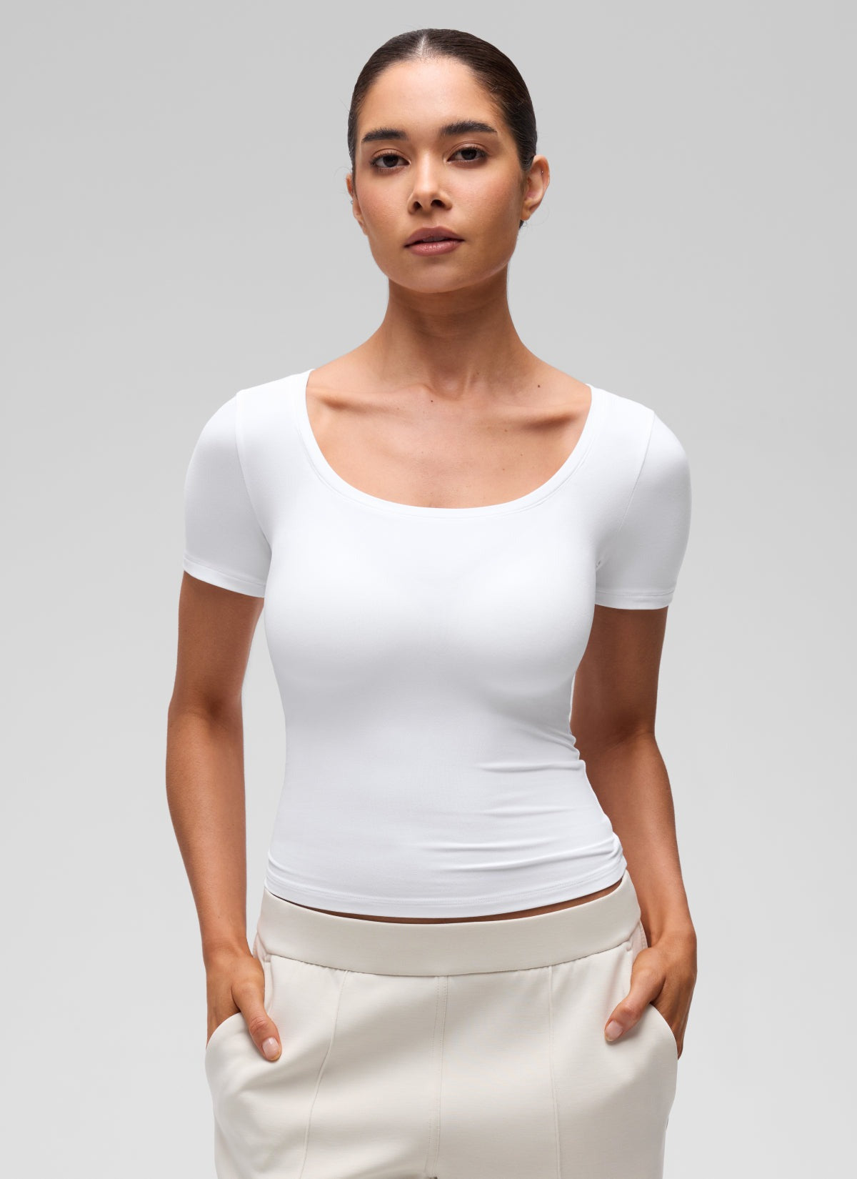 Softembrace U Neck Tight Fit Short Sleeve