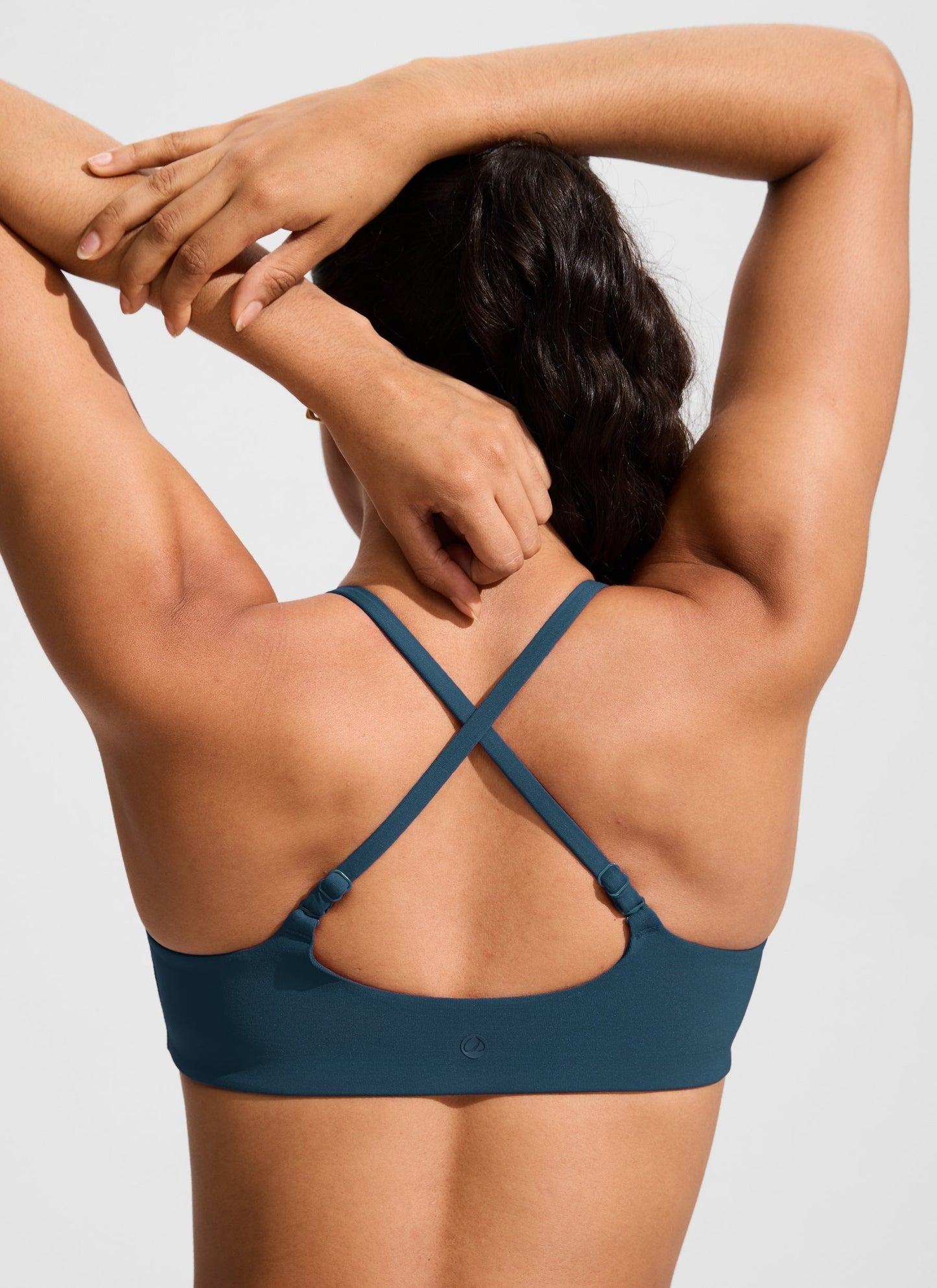Scoop Neck Adjustable Strap Bikini Top