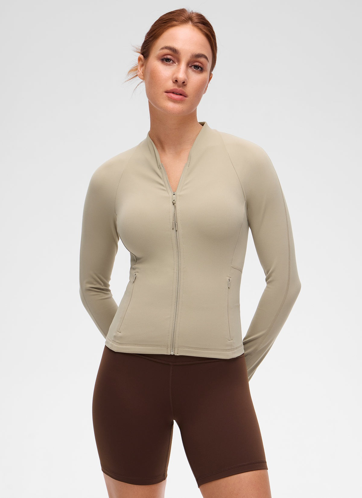 Butterluxe V Neck Waist Length Jacket