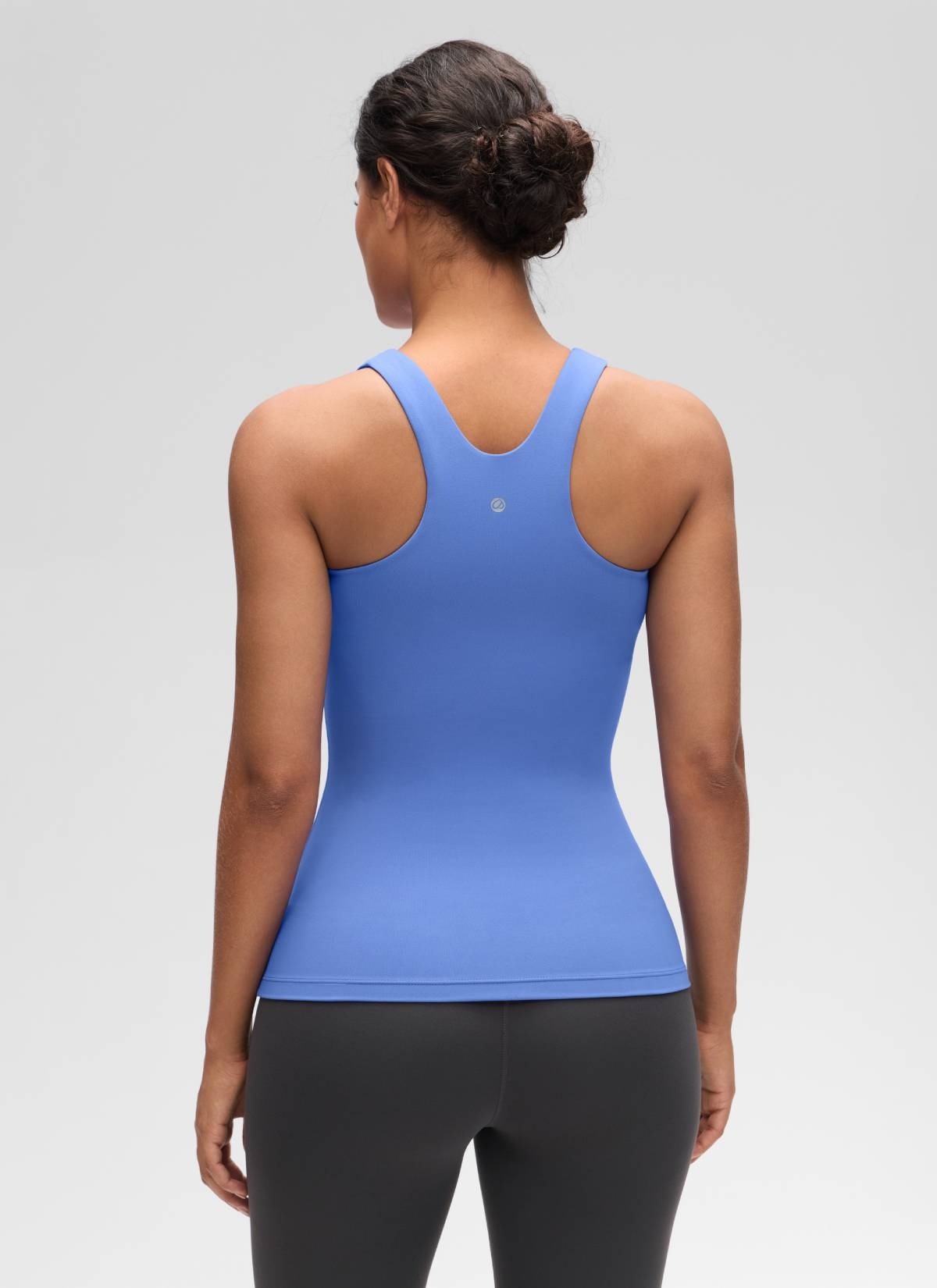 Butterluxe Hip Length Built-in Bra Tanks High Neck