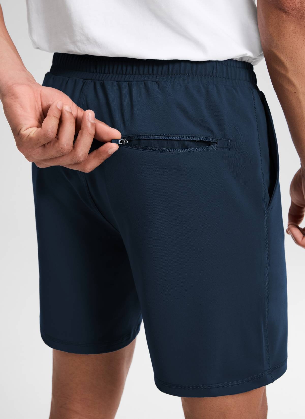 Drawstring Performance Knit Shorts 7"