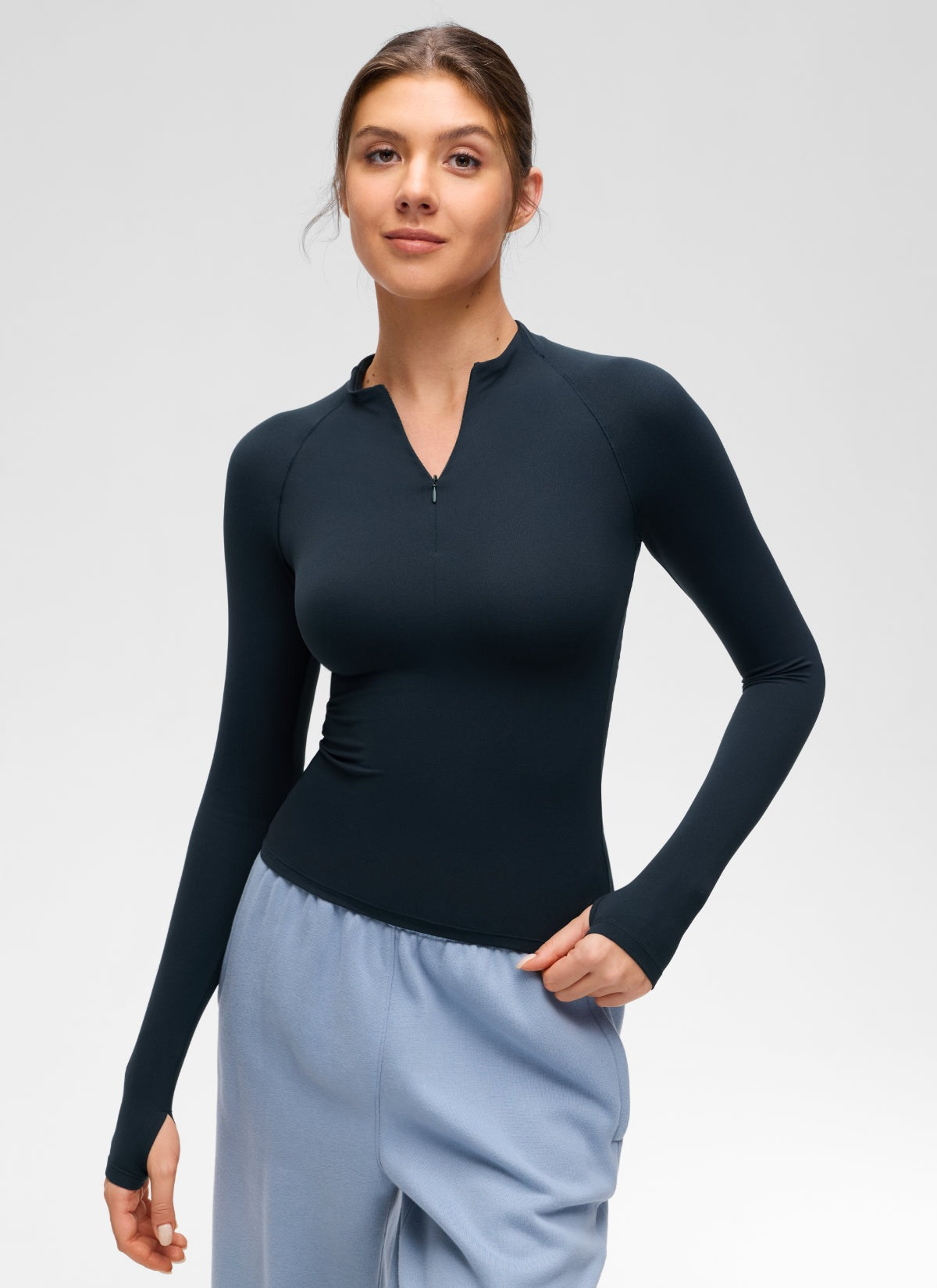 Softembrace Half Zip Long Sleeve