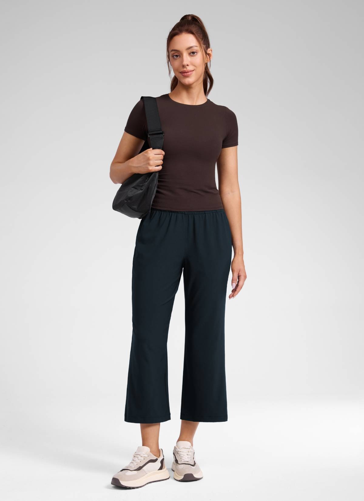 Feathery-Fit Drapey High Rise Flare Pant 23"