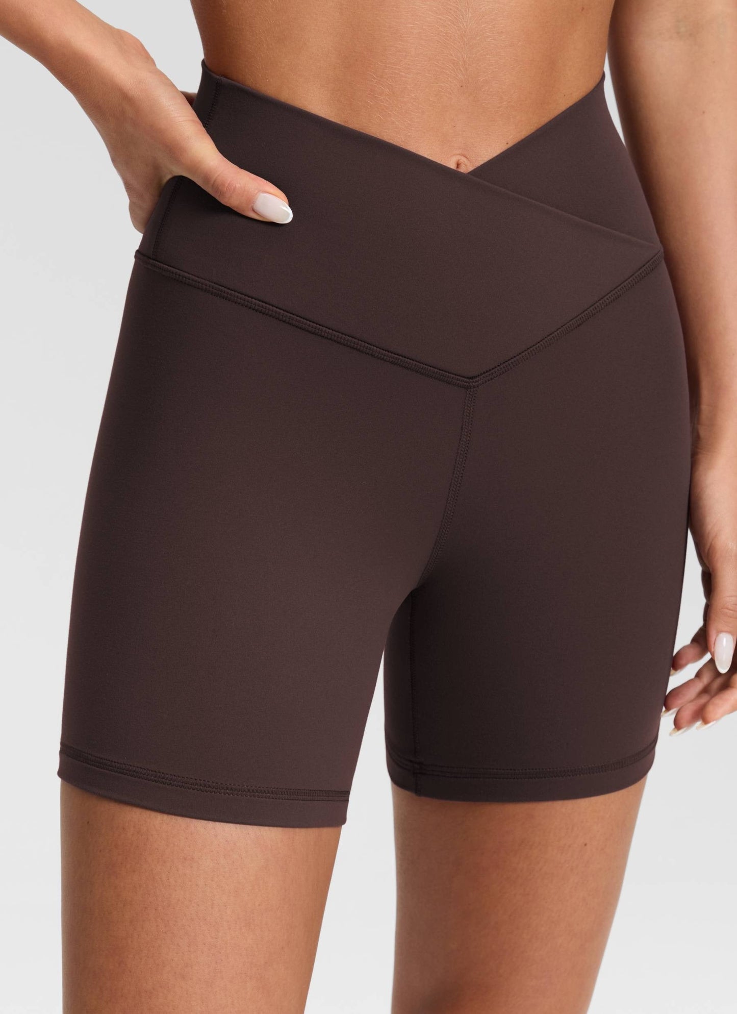 Butterluxe V Cross Waist Shorts 5"