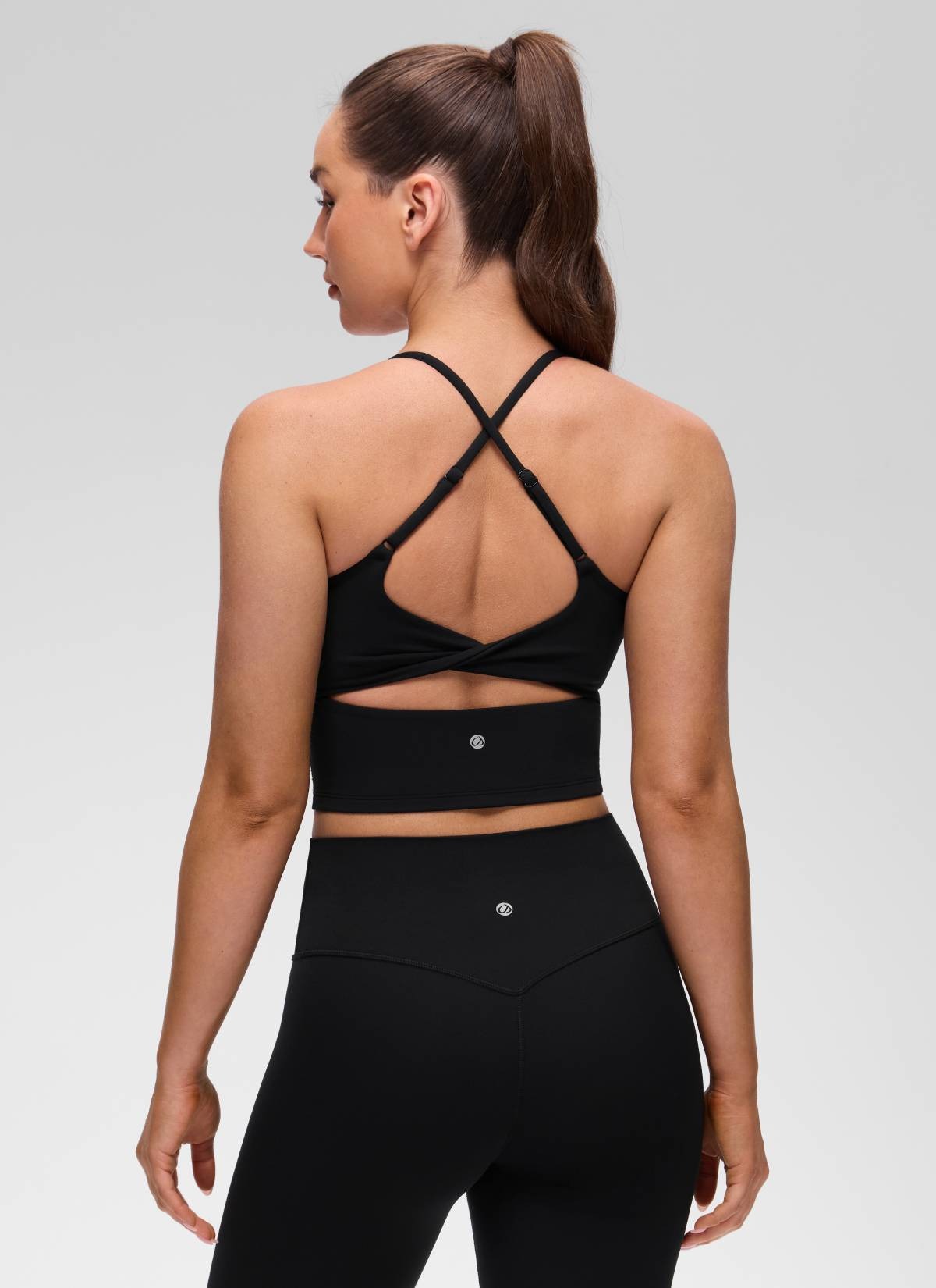 Butterluxe Twist Cross Back Built in Bra Tank