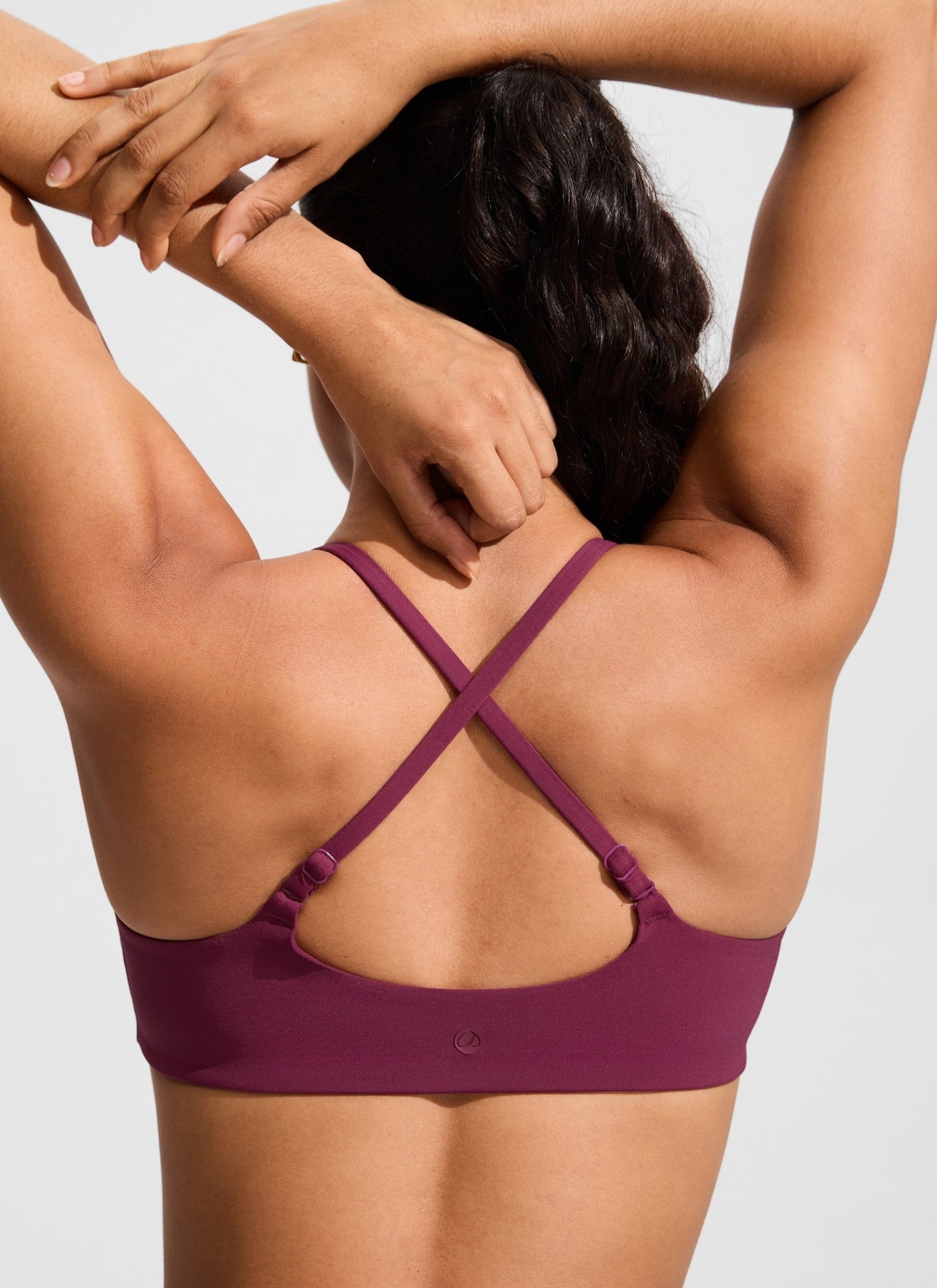 Scoop Neck Adjustable Strap Bikini Top