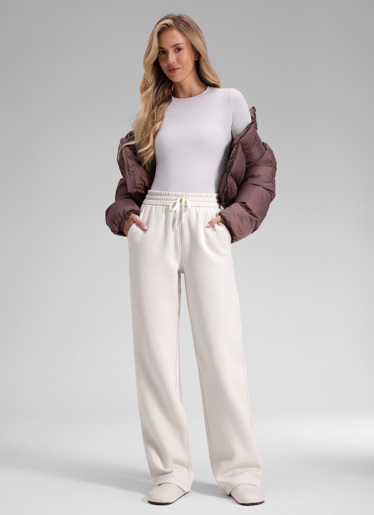 Fleece Straight Leg Lined Sweatpant 32''