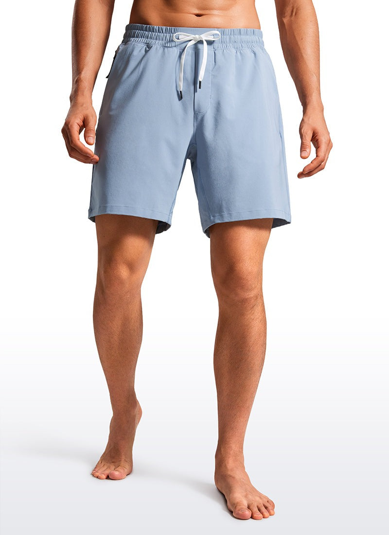 Feathery-Fit Pocket Swim Trunk 7''