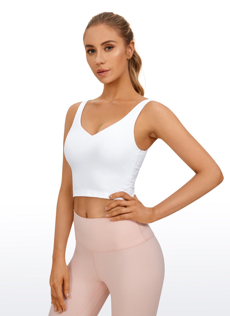 Butterluxe V Neck Built in Bra Tank