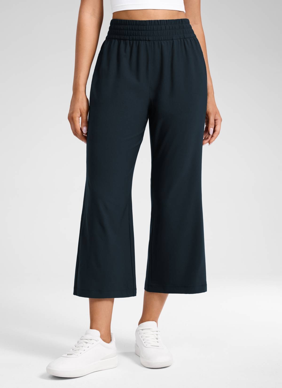 Feathery-Fit Drapey High Rise Flare Pant 23"